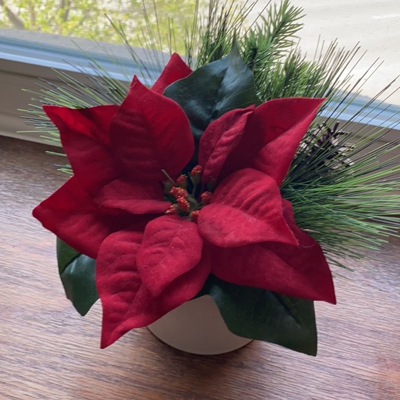 Target Accents Artificial Poinsettia Plant Poshmark